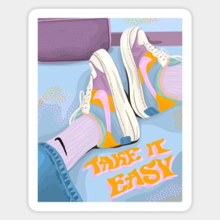 Take it Easy Sticker